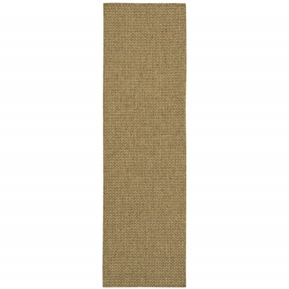 Solid Tan Indoor Outdoor Area Rug - 110.402 16.826 Polypropylene 4' x 6'