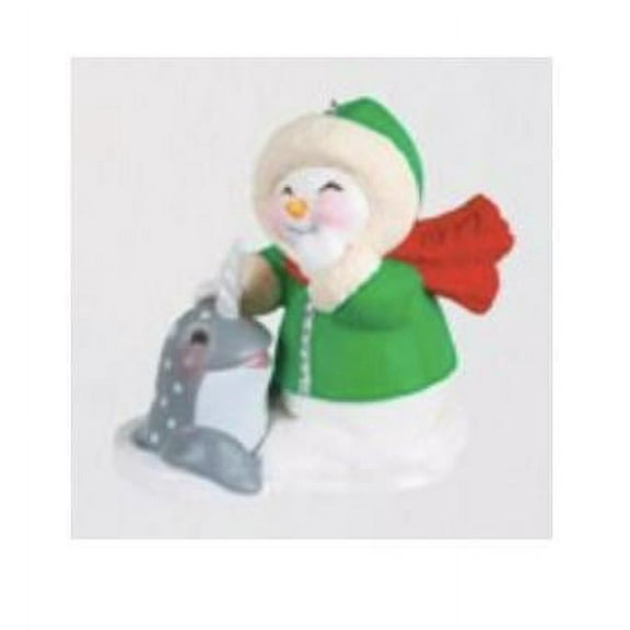 Snow Buddies Snowman and Narwhal Hallmark Keepsake Christmas Ornament 2022