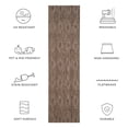 thumbnail image 4 of Safavieh Courtyard Teodor Geometric Indoor/Outdoor Runner Rug, Brown, 2'3" x 12', 4 of 8