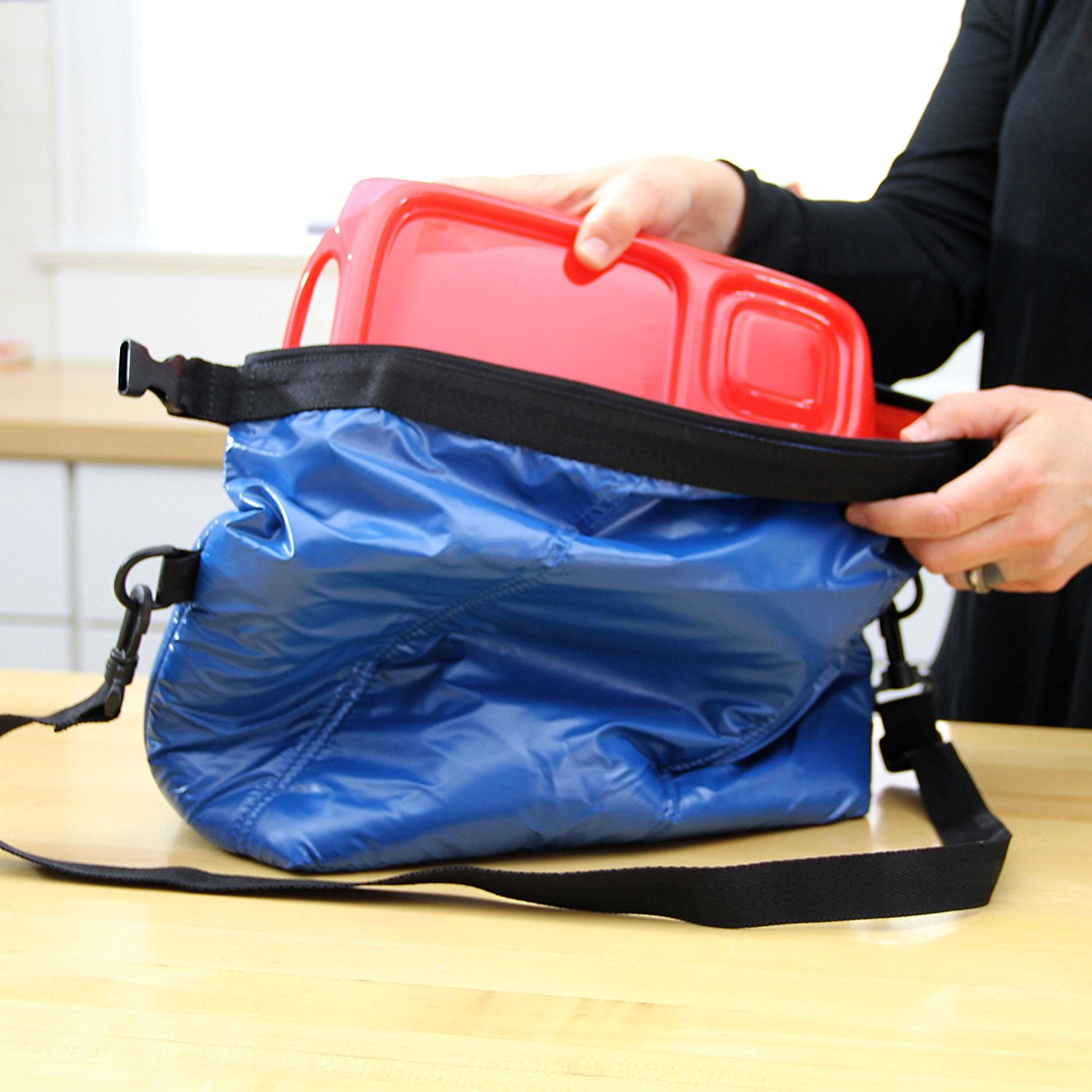 goodbyn roll top insulated lunch bag