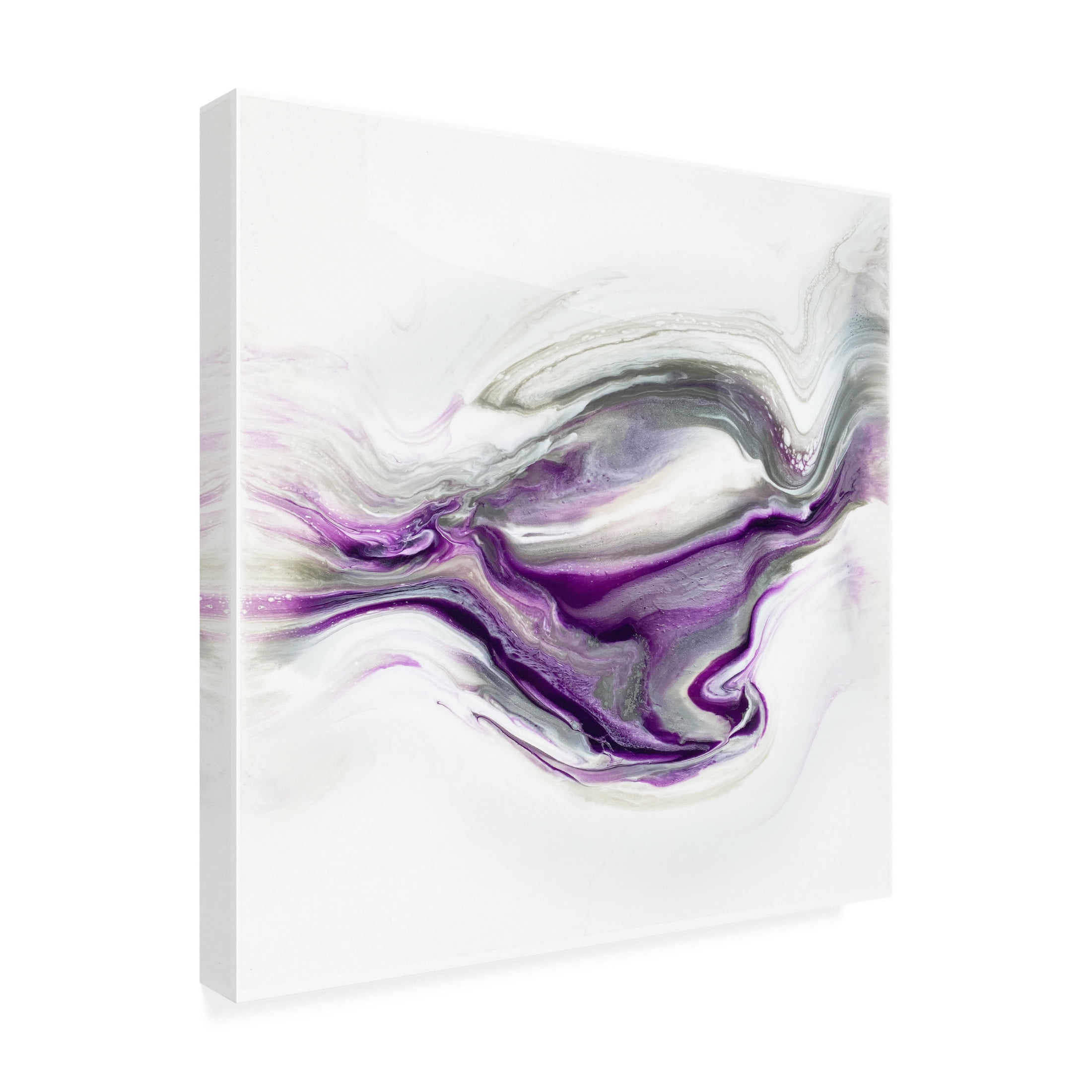 Trademark Fine Art Alyson Storms Purple Granite Canvas Wall Art