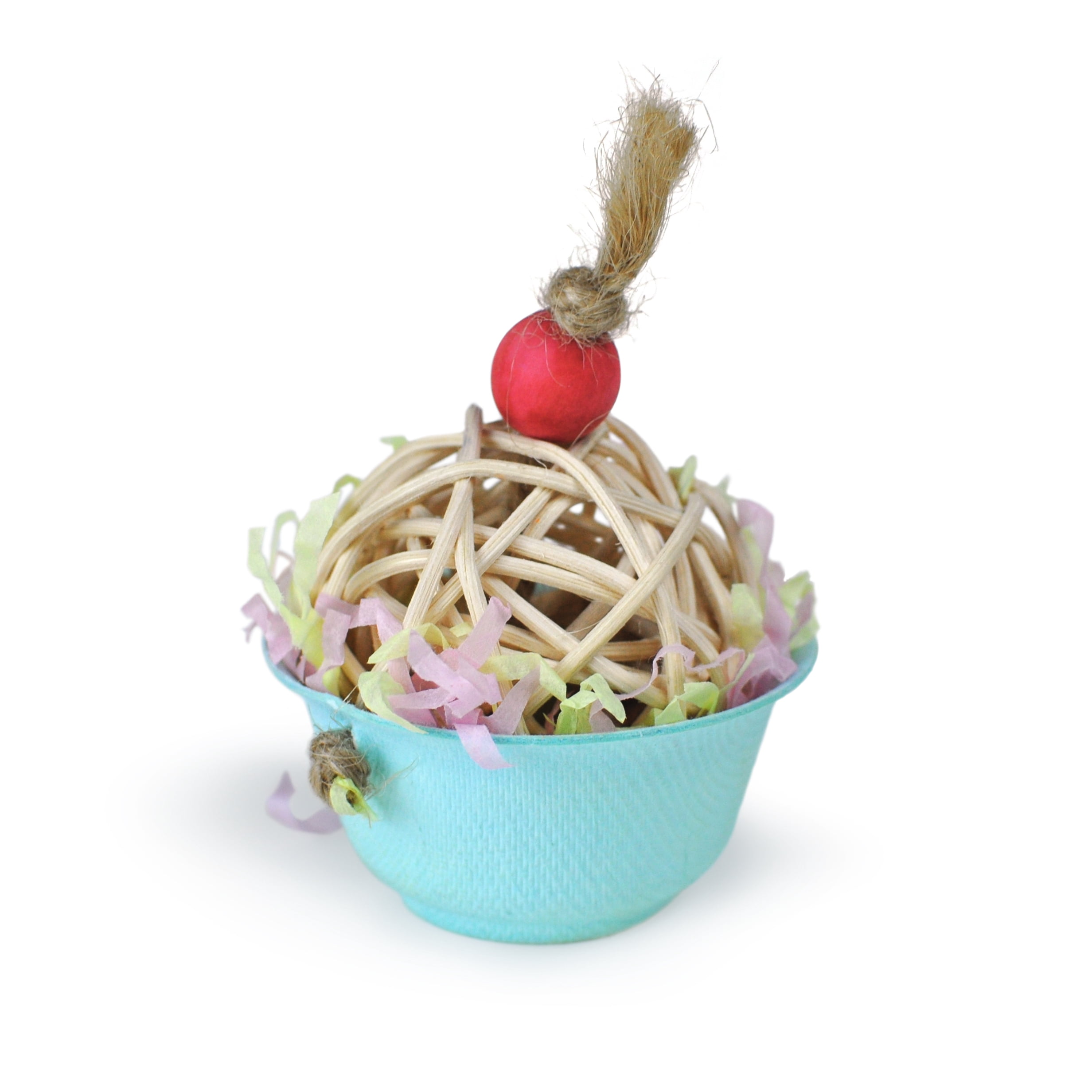 Prevue Pet Products Sugarcane Cupcake Small Animal Chew Toy