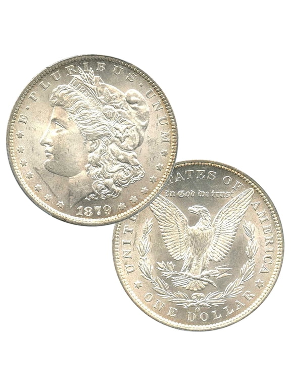 USA 1878-1904 Morgan Dollar 90% Silver Coin - Brilliant Uncirculated Condition