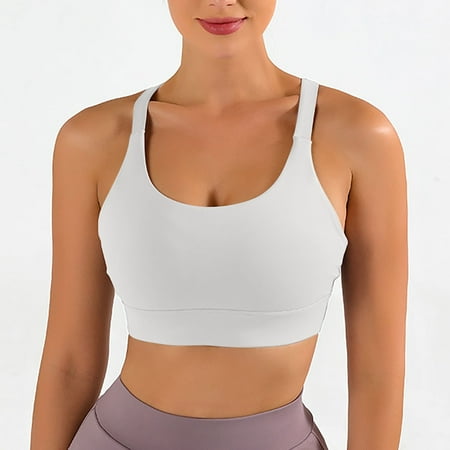 pstuiky Nursing Bras  2024 New Nude Yoga Sports Underwear Beauty Back Fitness Outside To Wear Shock-proof Push-up Bra Push-up Bra Underwear Sale