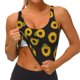thumbnail image 3 of Fotbe Sunflowers Sujetador Deportivo Largo sin Aros para Mujer con Almohadillas y Soporte Medio, Transpirable y Absorbente, Camiseta Tipo Chaleco o Tank Top-X-Large, 3 of 8