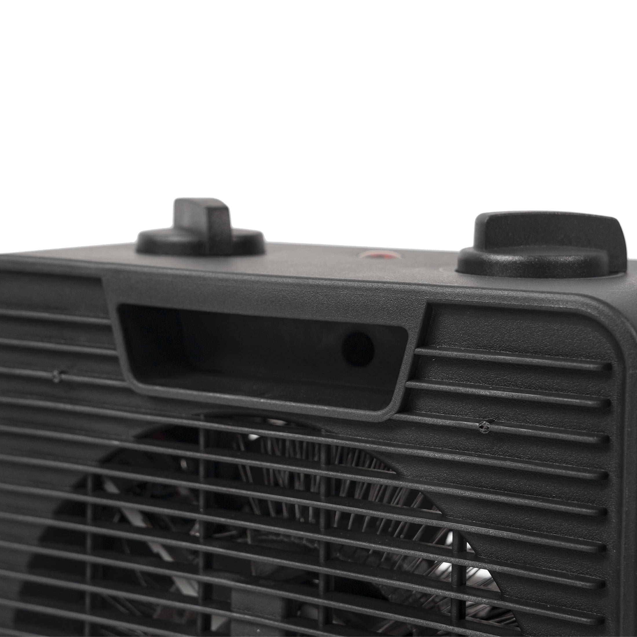 Sunko Black 1500W Electric 2-Speed Forced Air Heater with Adjustable Thermostat
