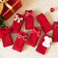 thumbnail image 4 of CNEJRHG Christmas Bow Red Stockings for Women Autumn Winter Warm Soft Knit Long Stockings Cute Festive Bow Decor Thermal Socks Cozy Casual Crew Socks Red Bowknot5, 4 of 6
