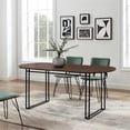 thumbnail image 2 of Pemberly Row Farmhouse 72"Oval Drop Leaf Dining Table in Walnut, 2 of 4