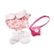thumbnail image 2 of Ropa para muñecas CUTICAT Mini de 6 pulgadas traje rosa con bolso cruzado, 2 of 8