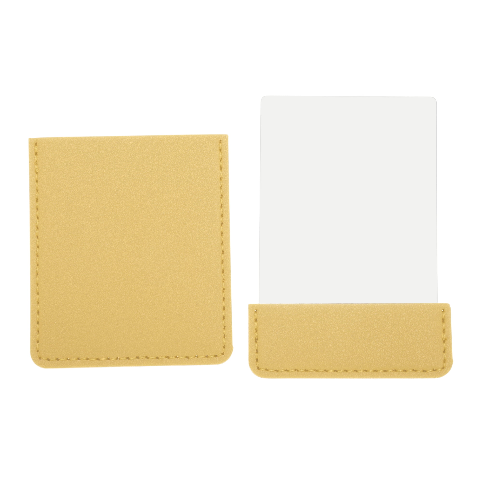 Unique Bargains 1 Pc Rectangular Makeup Mirror Lemon Yellow