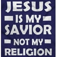 thumbnail image 2 of Jesus Is My Savior Not My Religion Long Sleeve TShirt Men Women Brisco Brands L, 2 of 6