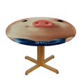 thumbnail image 3 of Patifu Pig Theme Waterproof Resistant Fabric Round Tablecloth Stain-Resistant and Washable for Indoor and Outdoor Restaurants, Weddings, Parties - 100% Polyester Fiber 54"-58, 3 of 8