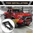 thumbnail image 2 of Unique Bargains Front Side Bumper Grille Cover Trim for Chevrolet Colorado for GMC Canyon 2023-2024 Left Right Grille Bumper Vent Cover Trim ABS Carbon Fiber Pattern Black, 2 of 6