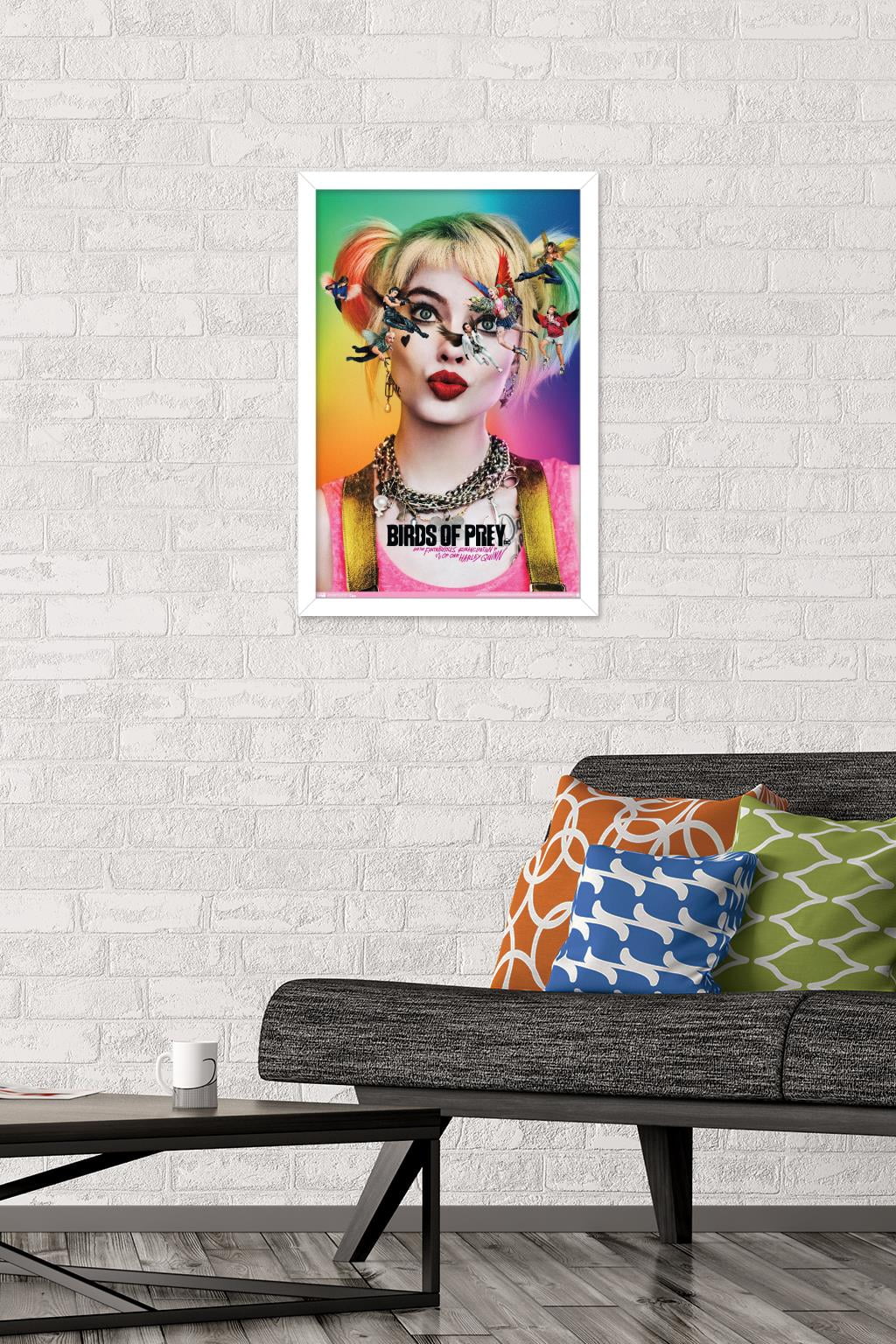 DC Comics Movie - Birds Of Prey - Teaser Wall Poster, 14.725" x 22.375", Framed