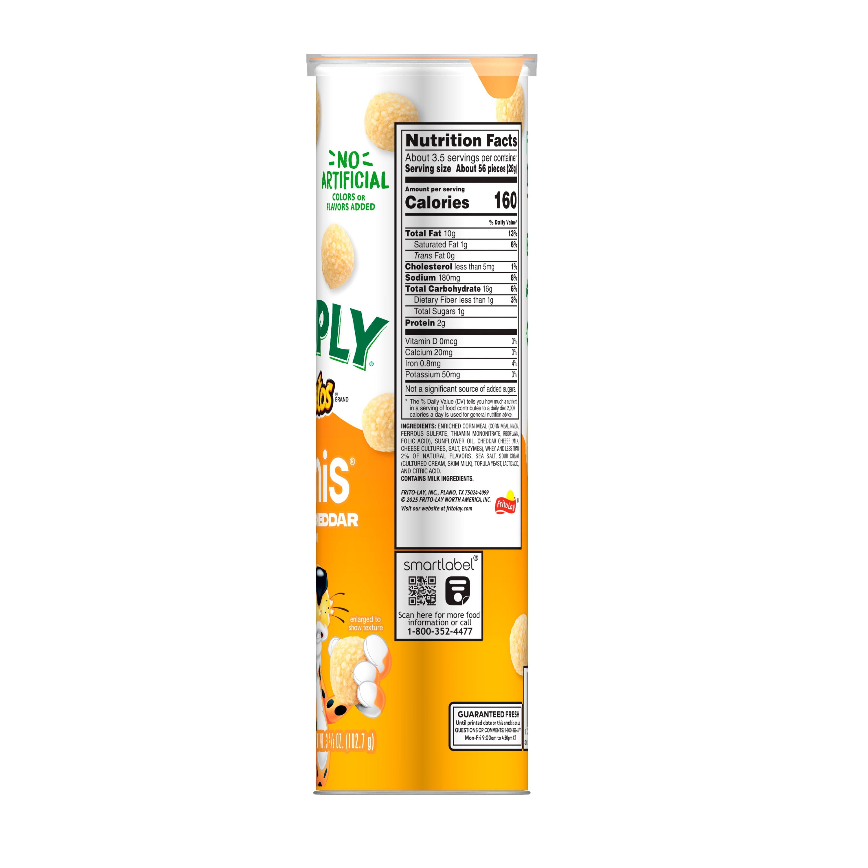 (12 pack) Simply Cheetos Mini White Cheddar snacks, 3.625 oz