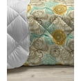 thumbnail image 3 of Floral Down Alternative Comforter, Pastel Daisies and Leaves Blooming Retro Style Foliage Spring Color Palette, Microfiber Quilt for All Season, 5 Sizes, Multicolor, by Ambesonne, 3 of 3