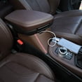 thumbnail image 4 of Car Center Armrest Storage Box Container Tray for BMW X1 F48 2016-2019, for BMW X2 F47 2018 2019 Left Hand Drive (Red Side Brown Style), 4 of 7
