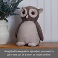 thumbnail image 3 of shiyou-Brown Plush Owl Door Stopper, 3 of 4