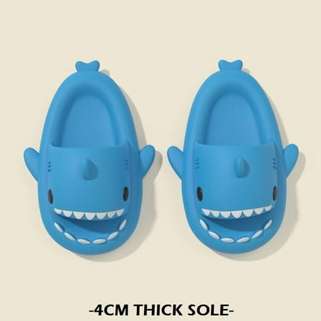 

QWZNDZGR Man Women Shark Slippers 2022 Summer Child Slippers home Anti-Skid Couple Parents Kids Outdoor Indoor Household Funny Slippers