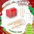thumbnail image 2 of Christmas Miniature Sledge Dollhouse Accessories, Miniature Treasure Chest Christmas Accessories, Snowboard, Christmas Decoration for Outdoor, 2 of 5