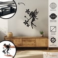 thumbnail image 2 of Violaura Fairy Metal Wall Art - Easy to Install Hanging Perfect for Home, Living Room Decor (48.0" x 38.4"), 2 of 8