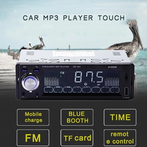 1 Din Car MP3 Player Touch Screen Stereo Radio FM Bluetooth AUX/USB/SD In-Dash Car stereo Single Din Car Audio