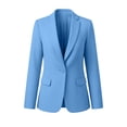 thumbnail image 6 of Xaqiouau Womens Business Casual Blazer Single Button Suit Jacket Long Sleeve Office Work Blazer Slim Fit Dressy Casual Jacket with Pockets, 6 of 6