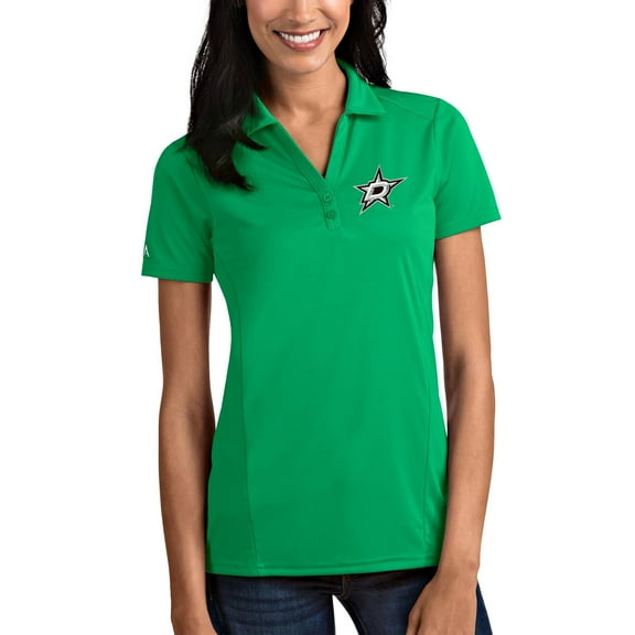 Women's Antigua Green Dallas Stars Tribute Polo