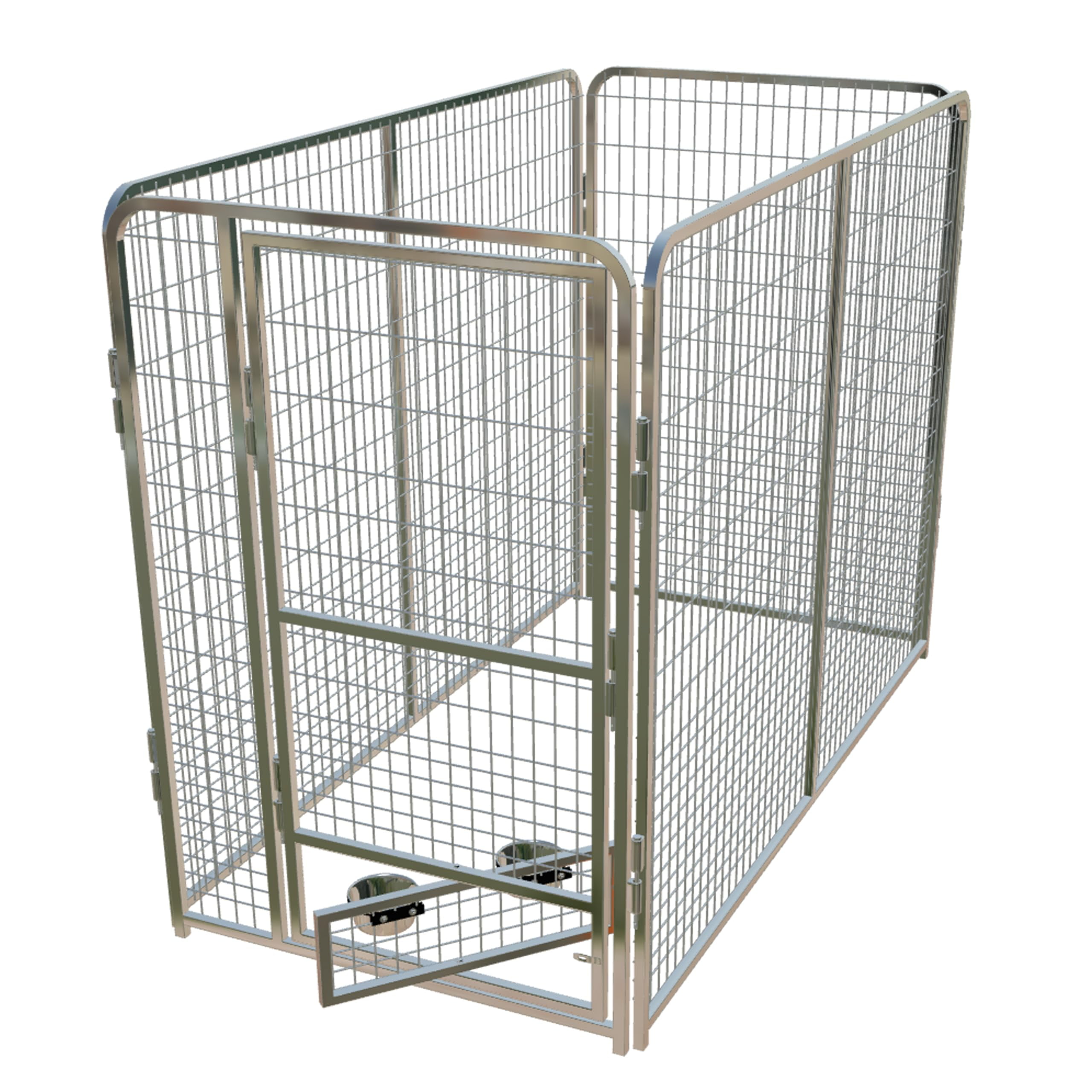 Professional X5 K9 Kennel Store 4' X 8' Dog Kennel-Runs Full Stalls