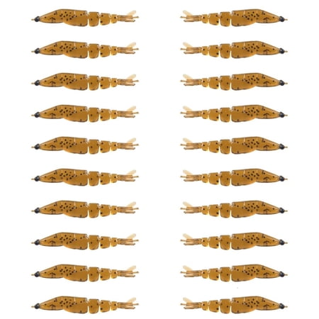 Youthyao 20Pcs 4cm 0.45g Fish Lures Soft Fishing Craw Baits Crawfishes Lures Lobster Shrimp Swimbaits for Freshwater Saltwater
