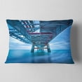 thumbnail image 2 of Designart Large Industrial Pier - Seascape Throw Pillow - 12x20, 2 of 5