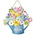 thumbnail image 2 of Door Plates Colorful Flowers Spring Hanging Decorative Signs Wooden Spring Welcome Panels Are Used To Decorate The Porch Entrance Door/ Spring flower color print welcome sign F, 2 of 9