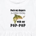 thumbnail image 4 of Inktastic Pack My Diapers I Am Going Fishing with Pop-pop Girls Baby Dress, 4 of 5