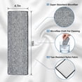 thumbnail image 2 of BIMZUC Reusable Mop Pads Refills, Floor Mop & Wet Mop Pads for Wet Jet, 12.99" x 4.92" 6-Pack Washable for All Floors, 2 of 9