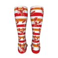 thumbnail image 6 of Kdxio Red Lobster Funny Silky Novelty Funky Long Knee High Socks Soft 3D Print Cosplay Crazy Stockings for Men Women, 6 of 8