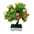 thumbnail image 2 of Sunjoy Tech Potted Artificial Peach Fruit Tree, Desktop Decor Artificial Fruit Tree Bonsai, Decorative Fake Plant for Office Home Decoration Photograph Props Peach, 2 of 8