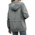 thumbnail image 3 of Lightweight Waterproof Raincoat for Women Packable Outdoor Hooded Rain Jacket, 3 of 5