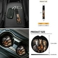 thumbnail image 6 of Yuyamidu Horse Car Front Seat Cover Set with Steering Wheel Cover Seat Belt Covers Armrest Protector Trash Can Air Vent Holder Rear View Mirror Cover Coasters Key Chain 12 Pack Auto Accessories, 6 of 6