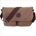 thumbnail image 1 of Bolso Brownshoulder Bolso de Lona Bolsos de Hombro Unisex 7.9 Pulgadas Ipad Messenger Bag Maletín Hombres/Mujeres Bolso Deportivo Trabajo Escuela Satchel, 1 of 5