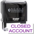 thumbnail image 1 of Large Self-Inking Closed Account Stamp, Trodat Printy 4913, Press and Print Stamping, Impression Size 7/8" x 2-1/4", Up to 10,000 Impressions - Purple Ink, 1 of 10