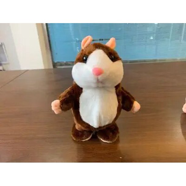 Promoción 15cm encantador hámster parlante habla sonido grabar repetir peluche Animal Kawaii hámster juguetes para niños regalos