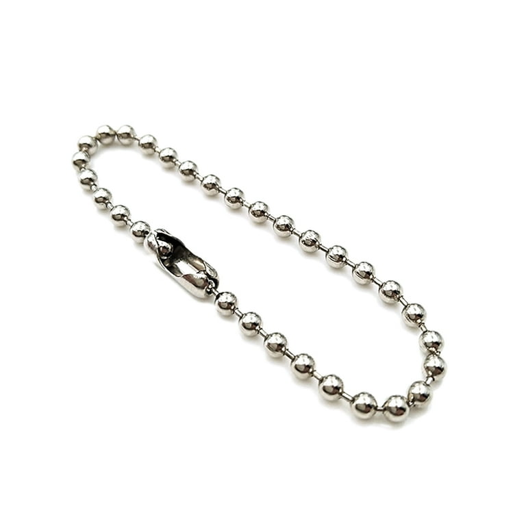 BESTONZON 100pcs Long Bead Connector Clasp Ball Chain BESTONZON 100pcs Long Bead Connector Clasp Ball Chain
