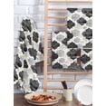 thumbnail image 2 of Black Geometric Moroccan Kitchen Dish Towels for Drying Dishes Set of 2, Abstract Art Grey Ombre Modern Waffle Weave Microfiber Hand Tea Bathroom Towels Quick Dry & Absorbent Towel 15.7x23.6, 2 of 7