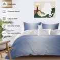 thumbnail image 4 of Navy Blue Ombre Bedding 3 Piece Duvet Cover Set Full Size, Modern Gradient Abstract Art Soft Microfiber Comforter Cover with Zipper Closure & Pillowcases, Wrinkle & FadeResistant Quilt Cover, 4 of 9