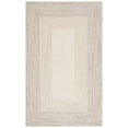 thumbnail image 2 of SAFAVIEH Braided Evangeline Bordered Machine Washable Reversible Area Rug, Ivory/Grey, 4' x 6', 2 of 13