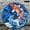 12x12in, variant on Patifu Koi Fish With Lotus And Waves 10 Inch Wooden Wall Clock Silent Mechanical Movement 10x10in