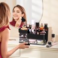 thumbnail image 5 of Livhil Makeup Organizer And Storage, Makeup Organizer Countertop, Black Makeup Organizer with 3 Drawers, 5 of 7