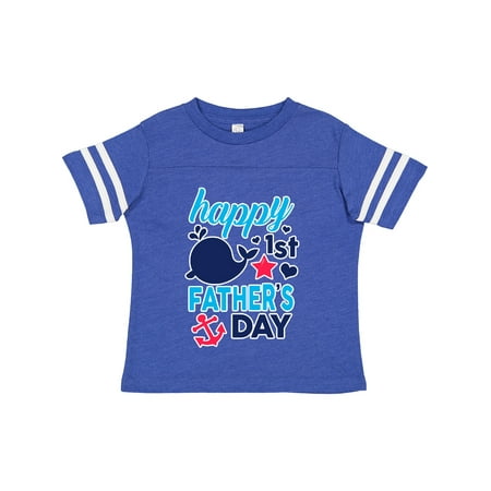 

Inktastic Nautical Themed Happy 1st Father s Day Gift Toddler Boy or Toddler Girl T-Shirt