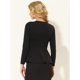 thumbnail image 4 of Top de trabajo elegante Allegra K Negro S, 4 of 5