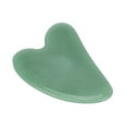 thumbnail image 6 of Jade Stone Guasha Board, Gua Sha Facial Tool   For Most People For Neck Face, Backhand Peach Heart Dark Green, 6 of 8